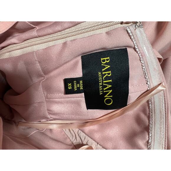 Bariano Australia Test of Time Blush Pink Evening Bridesmaid Prom Dress XS - Picture 4 of 7